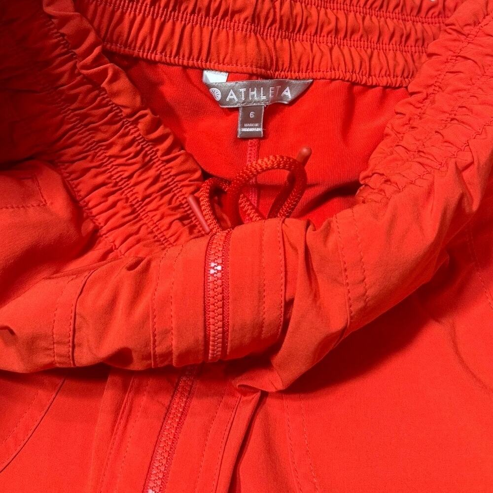 Athleta Expedition Skort Torch Red/Orange Zip Front - Size 6 - Picture 4 of 6